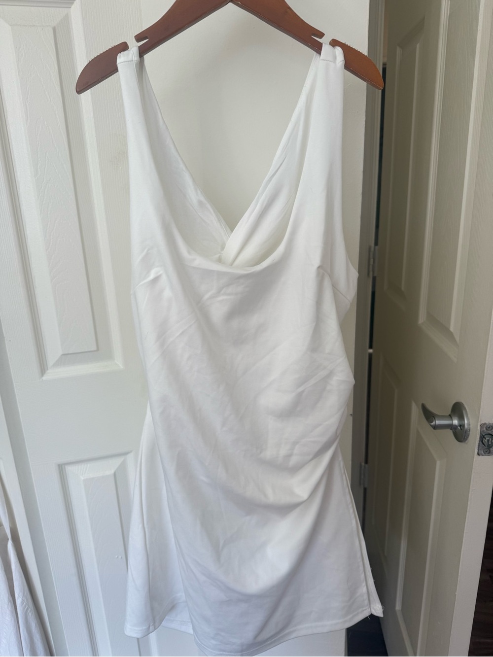 White Sleeveless Backless Romper